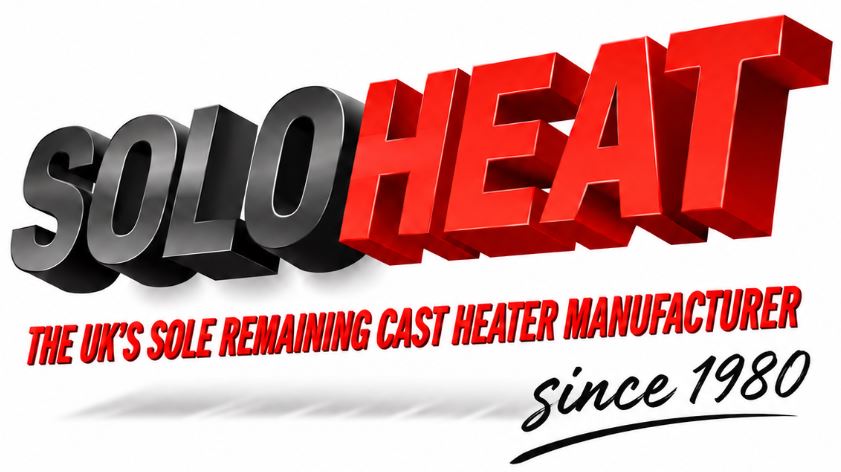 Soloheat Logo Sole Remaining UK Cast heater manufacturer - Since 1980