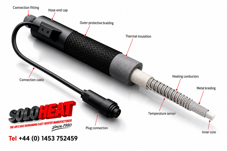 Soloheat heated hose exploded view